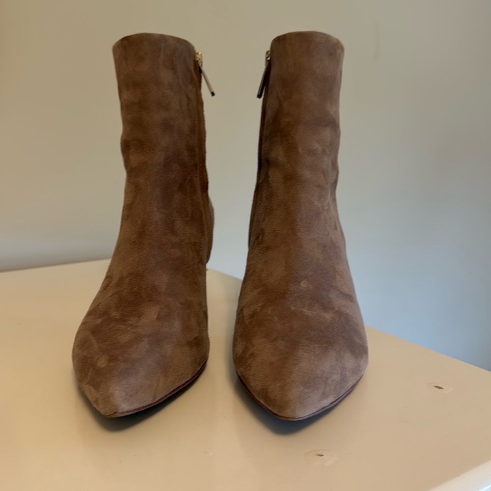 Sam Edelman beige kitten heel booties